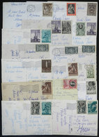 VATICAN: 17 Postcards Sent To Argentina In 1950s, Interesting Postages! - Covers & Documents