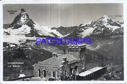 125065 SWITZERLAND GORNERGRAT STATION TRAIN CIRCULATED TO ARGENTINA POSTAL POSTCARD - Other & Unclassified