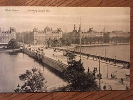 CPA KOBENHAVN, KOPENHAGEN, Copenhague, DRONNING LOUISES BRO,  écrite En 1911, Timbre, Animée - Dinamarca