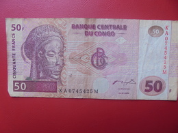 CONGO 50 FRANCS 2000 CIRCULER (B.9) - Repubblica Democratica Del Congo & Zaire