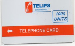 PAKISTAN - TELIPS 1000 UNITS  - SAMPLE CARD NO CHIP NO BATCH NUMBER WHITE BACK - Pakistán