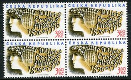 CZECH REPUBLIC 1996 Orchestra Centenary Block Of 4 MNH / **.  Michel 100 - Ongebruikt