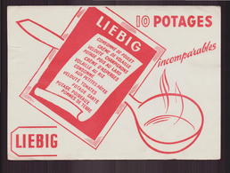 Buvard ( 20 X 14.5 Cm ) " Liebig " ( Pliures ) - Potages & Sauces