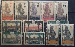 GABON 1910, Type Guerrier, Vue De Libreville 12 Timbres Entre Yvert 49 - 84 Neufs / O,  TB Cote Mini 25 Euros - Other & Unclassified