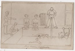 Carte Photo Militaria Humour Dessin Caricature Satirique Par Noari Saint CYR Illustrateur Raoul Linard - Humor