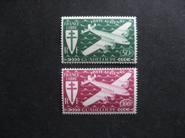 Guadeloupe:  TB Paire PA N° 4 Et PA N° 5, Neufs X. - Airmail