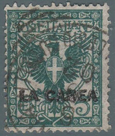 Levante - La Canea (Isola Di Creta): Francobollo D' Italia "Floreale" 5 C. Verde Azzurro - 1905 - La Canea