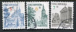 CZECH REPUBLIC 1994 Towns Definitive New Values Used  Michel 35, 52, 60 - Usati