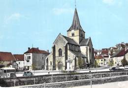 21 - AIGNAY Le DUC - Place De L'Eglise - CPSM Village (290 Habitants) Dentelée Colorisée Grand Format 1972 - Côte D'Or - Aignay Le Duc