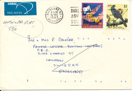 New Zealand Cover Sent Air Mail To England 15-12-1987 Topic Stamps - Lettres & Documents