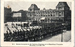 BELGIQUE - BRUXELLES --  Entrée Triomphale De M. Fallières Président De La République Française - Le 9 Mai 1911 - Fêtes, événements