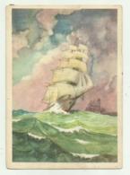 VELIERO ILLUSTRAZIONE ( FIRMA ILLEGGIBILE )  - NV FG - Sailing Vessels