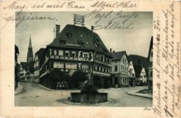 CPA AK Nagold Hotel Post GERMANY (934501) - Nagold