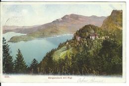 Bürgenstock Gebraucht 1907 Nach Hoboken USA - Autres & Non Classés