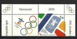 Croatia  2010 Vancouver Olympics MNH - Winter 2010: Vancouver