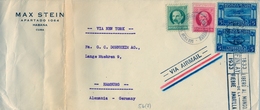 1936 , CUBA , LA HABANA - HAMBURGO , VIA NEW YORK , CORREO AÉREO - Briefe U. Dokumente