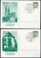 Bund PP38 D2/003 SPEYER ST.JOSEFSKIRCHE + KAPELLE ADENAUERPARK  Sost.1968  NGK 12,00 € - Private Postcards - Used