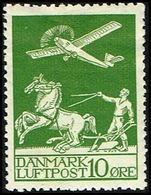 1925. Air Mail. 10 øre Green. (Michel 143) - JF317235 - Airmail