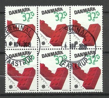 DENMARK Dänemark Danmark 1989 Europa CEPT Kinderspiele Michel 950 In 6-block O - 1989