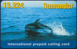 SAMANDAR PREPAID PHONECARD TELECARTE MARINE FAUNA SEA LIFE DOLPHIN VERY GOOD - Delphine