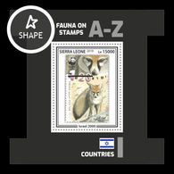 Sierra Leone 2019 Mih. 11330 (Bl.1778) Fauna. WWF Stamps On Stamps. Israel. Blanford's Fox MNH ** - Sierra Leone (1961-...)