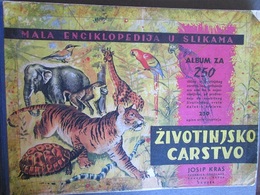 ANIMAL KINGDOM, 1959 RARE ALBUM WITH 192 STICKERS AND 24 DUPLICATES,  ALBUM ŽIVOTINJSKO CARSTVO - Sonstige