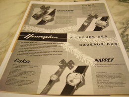 ANCIENNE PUBLICITE A L HEURE DES CADEAUX D HEUROPLAN 1961 - Autres & Non Classés