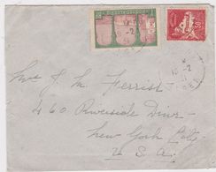 1931 Algeria → Postage Paid 1.50 Fr On Sirane Letter Cover To New York, USA - Covers & Documents