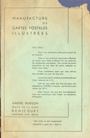 Remicourt    Catalogue Cartes Postales Et Papeterie    1957 - Printing & Stationeries