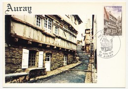 FRANCE - Carte Maximum - AURAY - 30 Juin 1979 - 1970-1979