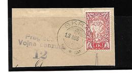 Yu-Sl007 / JUGOSLAWIEN - Mi.Nr. 109, Fragment Skrad 13.8.19 Mit Zensur - Used Stamps