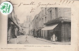 47 - Très Belle Carte Postale Ancienne De  CASTELJALOUX   La Grande Rue  ( A Voyagé ) - Casteljaloux