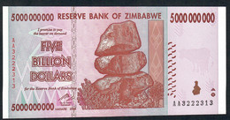 ZIMBABWE P84 5.000.000.000 DOLLARS 2008 #AA  Signature 5     UNC. - Simbabwe