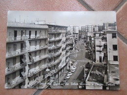 Bozza Fotografica Via Felice Romano E Cesare Battisti Macchine Epoca  Formato Cartolina Bianco/nero - Torre Del Greco