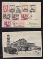 Vatikan Vatican 1934 Registered Picture Postcard To INNINGEN Bavaria Germany - Covers & Documents