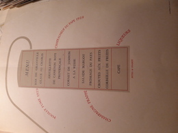 Menu D Inauguration De La Raffinerie De Port Jerome En 1934 - Menükarten