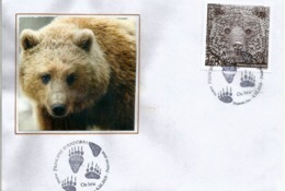 ANDORRA. L'Ours Brun Des Pyrénées,  Oblitération PJ  Illustrée  "pattes D''Óurs".  Andorra. 4 Octobre 2019 - Lettres & Documents