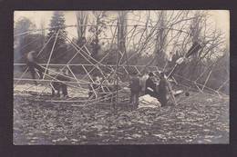 CPA Aviation Accident Aviateur Avion Carte Photo RPPC Non Circulé - Ongevalen