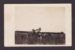 CPA Aviation Accident Aviateur Avion Carte Photo RPPC Non Circulé - Ongevalen