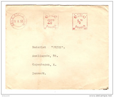 IRLANDE EIRE EMA BAILE DUBLIN 26/10/1950 POUR COPENHAGEN DENMARK COPENHAGUE DANEMARK - 2 Scans - - Cartas & Documentos