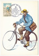 FRANCE - Carte Maximum - Journée Du Timbre 1972 - Facteur Rural à Bicyclette - PARIS - 18 Mars 1972 - 1970-1979