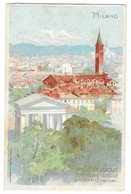 Chocolats Et Cacaos Compagnie Suisse LUGANO Carte Illustrée Milano Milan - Pubblicitari