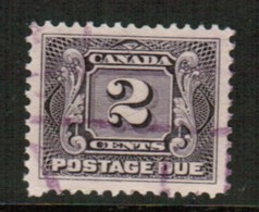 CANADA  Scott # J 2 VF USED (Stamp Scan # 558) - Segnatasse