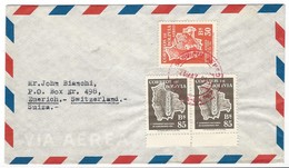 COVER CORREO BOLIVIA- VIA AIR MAIL -  ZUERICH - SUIZA. - Bolivie