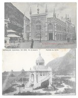 RIO DE JANEIRON (Brésil) Ensemble De 2 Cartes Exposition De 1908 - Rio De Janeiro