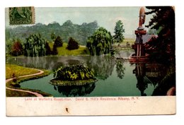 ALBANY. LAKE AT WOLFERT S ROOST-HON. DAVID B HILL'S RESIDENCE. - Albany