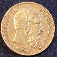 Belgium 20 Francs 1877 (Gold) - 20 Francs (oro)