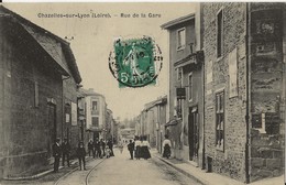 CHAZELLES-SUR-LYON  Rue De La Gare  1905/20 - Sonstige & Ohne Zuordnung