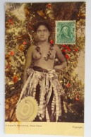 C. P. A. : SAMOA Couleur : A Chief's Daughter, Naked, Seins Nus, SUPERBE Et Très RARE - Samoa Americana
