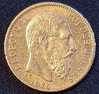 Belgium 20 Francs 1876 (Gold) - 20 Francs (oro)